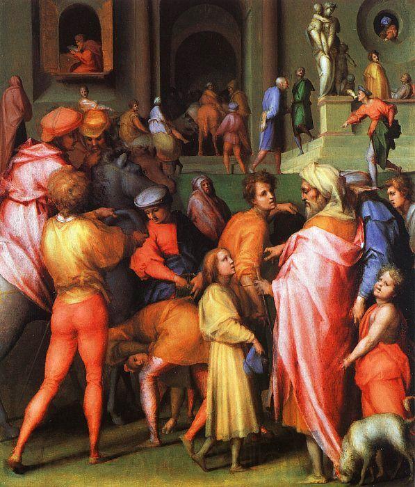 Jacopo Pontormo Joseph being Sold to Potiphar Spain oil painting art